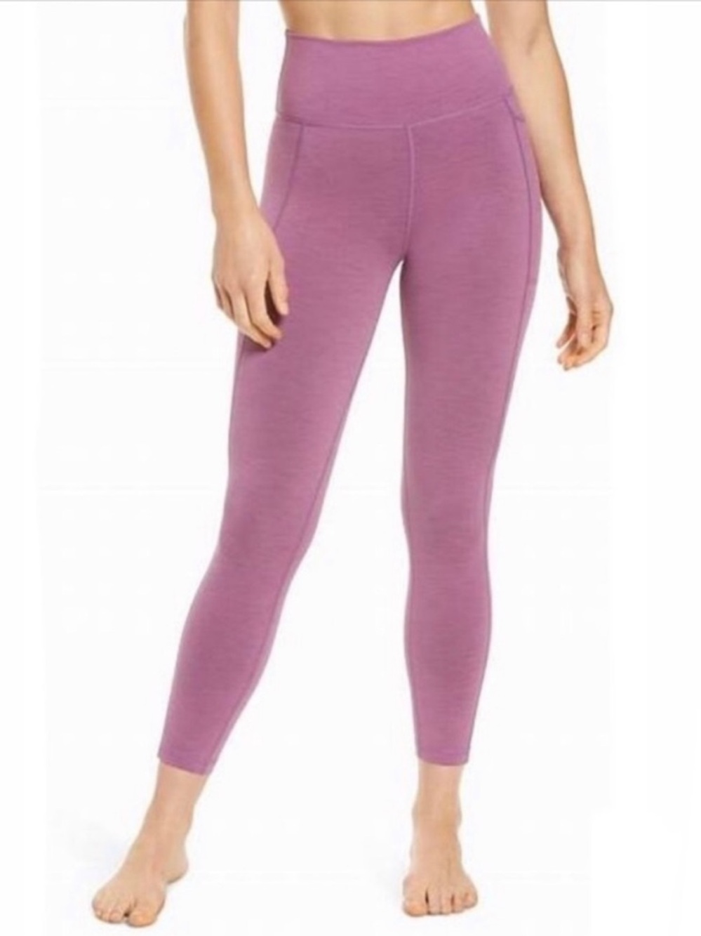 Sweaty Betty Marl Purple High Rise The Super Sculpt 7/8 Length Leggings Large
